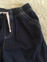 Jumping Beans Boys Navy Blue Elastic Waist Khaki Shorts Pockets 7 - $5.88