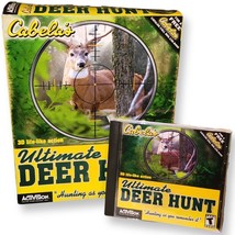 Cabela&#39;s Ultimate Deer Hunt Big Box (2001, PC) Box, Case, Disc, Cardboard Insert - £15.76 GBP