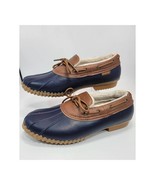 JBU jambu gwen weather ready fur duck slip on winter shoes navy brown Si... - $25.12