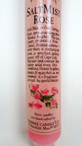 Vintage Salt Mist Rose Taper Dinner Pink Yankee Candle 8” Handcrafted Floral New - $24.74