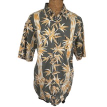 Kahala 1936 Aloha Hawaiian Shirt 100% Cotton 2XL Gray Bamboo Cruise Holiday - $44.54