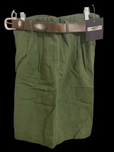 NWT Vintage 1990s 907 Company Belted Shorts Women’s Size 12 Parsley Gree... - $343.32 MXN
