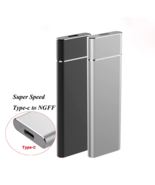 T24 USB3.1 Type C to M.2 NGFF SSD Enclosure M2 to USBC Mobile Hard Disk Box - $349.55 MXN