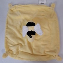 Burt&#39;s Bees Baby Bee Yellow Lovey Security Blanket Wings crinkle Organic Cotton - £9.28 GBP