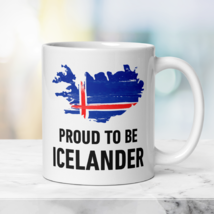 Patriotic Icelander Mug Proud to be Icelander, Gift Mug with Icelander Flag - £17.13 GBP