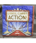 Hollywood Lights Luncheon Napkins 1 Pack 16 Count 2-PLY - £1.95 GBP