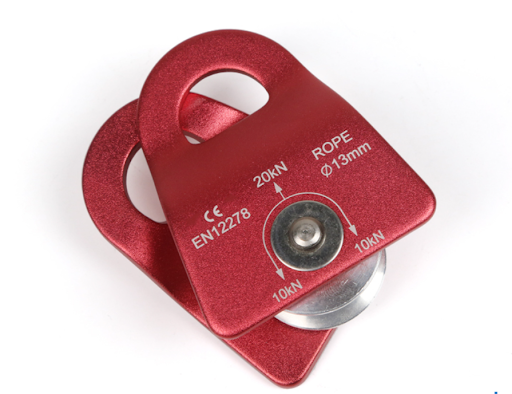 20KN Mobile Pulley Zipline Rock Tree Climbing Mountaineering  1/2  or  1... - $14.84