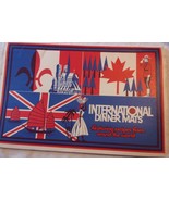 20 International Plastic Dinner Place Mats with Recipes from Around the ... - $15.99