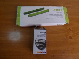 Genuine iRobot Roomba 900 - 2 Pk Rubber Brushes &amp; 3 Pk HEPA Filters New Open Box - £17.26 GBP