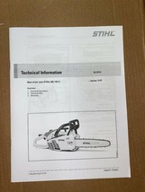 MS193T MS 193T 193 TC Chainsaw Technical Supplement Repair Manual - £10.23 GBP