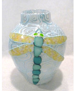 Dragonfly Small Bud Vase by Designs in Clay - NEW OLD STOCK Made in USA ... - £30.54 GBP