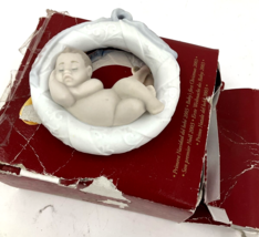 Lladro W Box 2003 Baby’s First Christmas 3 Inch Porcelain Figurine Black... - $34.64