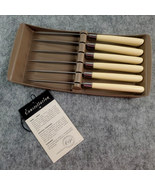 Carvel Hall Constellation Steak Knife Set Of 6 Vintage Fine Cutlery Stee... - $19.79