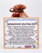 Receptionist&#39;s Survival Kit - Fun, Novelty Gift &amp; Greetings Card / Secret Santa - £6.57 GBP