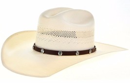 Navajo Turquoise Hatband Sterling Silver Bear Paw Concho Hat Band, Joey Mc Cray - £159.24 GBP
