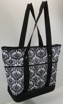 I) Floral Design Fabric Storage Utility Tote Shopping Beach Cooler Bag - £11.86 GBP