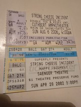 2 Vintage Concert Ticket Stubs String Cheese Incident Music Oregon 2002 ... - £16.26 GBP