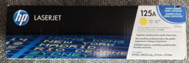 HP 125A Yellow Original LaserJet Toner Cartridge, ~1,400 pages, CB542A - $51.98