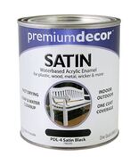 True Value Company PDL4-QT PD Black WB Sat Enamel, 1 Quart - $693.44 MXN