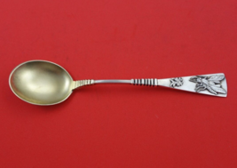 Applied Silver by Shiebler Sterling Silver Ice Cream Spoon GW w/ Applied Wasp 6&quot; - £301.78 GBP