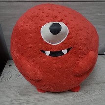 Ty Beanie Ballz Yo Gabba Gabba Muno Ball LARGE Pillow Red Stuffed RARE HTF 13&quot; - £14.58 GBP