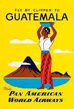 Guatemala - 1950&#39;s - Pan American World Airways - Travel Poster - $32.99