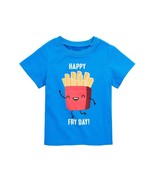 First Impressions Baby 12M Crystal Blue Happy Fry Day Graphic TShirt NWT - £6.73 GBP