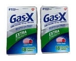 Gas-X Extra Strength Gas Relief 18 Chewable Tablets, Cherry Creme Pack of 2 - £11.66 GBP