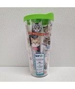 Tervis Cat Breeds 24 oz. Insulated Hot Cold Tumbler with Green Lid - New! - £16.09 GBP