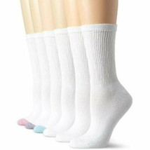 Hanes Women&#39;s Comfort Blend Crew Sock (Pack of 6) Sock Size 9-11 - £9.67 GBP