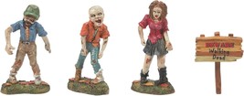 Department 56 Village Halloween Accessories Zombie Crawl Figurine Set NE... - $39.99
