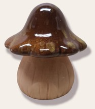 Fairy Garden Ceramic 4&quot; Garden Mushroom Glazed Figurine Decor 3 Colors a... - $11.12