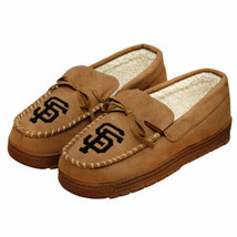 San Francisco Giants Size 13/14 MLB Moccasin Men Slipper Tan - £14.60 GBP