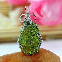 Natural Moldavite Aerolite Czech Meteorite Crystal Energy Reiki Healing Pendant  - £38.52 GBP