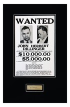 John Dillinger Original Autograph Museum Framed Ready to Display - £1,983.74 GBP