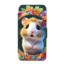 Kids Cartoon Hamster iPhone 12 Mini Flip Wallet Case - $19.90