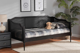 Hemera Charcoal and Synthetic Rattan Twin Size Daybed - $12,668.64 MXN