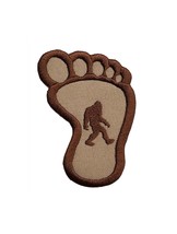 Yeti Bigfoot Foot Embroidered Iron On Patch 2.2&quot; x 2.8&quot; Sasquatch Folklore Hoax  - £5.64 GBP