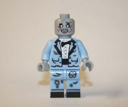 Building Block Zombie Tuxedo Minifigure Custom  - £5.46 GBP