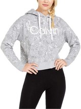 Calvin Klein Womens Cobra-print Fleece Hoodie Size X-Small Color PGO - $47.70