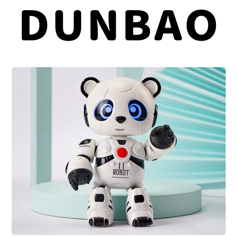 Alloy Toys Smart robots Panda Animal Model Action rc Electric Touch Recording - £31.69 GBP