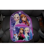 Disney Frozen Elsa Anna Girls Cartoon Kids School Backpack Bookbag Lunch... - €27,46 EUR