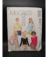 McCalls Misses Pullover Top Pattern M4517 Size Z L-XL 16-22 Vintage 2004 - $15.98