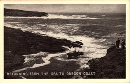 Rppc,Fishing Boat,Returning From The Sea To Depoe Bay,Or,Oregon COAST-BK45 - £5.84 GBP