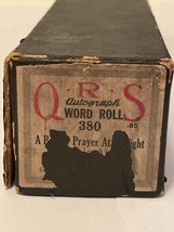 QRS Word Roll 380 A Baby&#39;s Prayer at Twilight Player Piano - $11.39