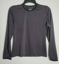 Patagonia Womens Shirt Capilene Base Layer Black Long Sleeve Lightweight Small - £15.65 GBP