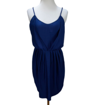 Rebecca Taylor Silk Sleeveless Tie Waist Slip Dress Size S Blue - £27.45 GBP