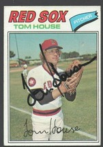 Boston Red Sox Tom House Autograph Signed 1977 Topps # 358 - £6.97 GBP