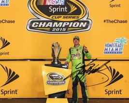 Autographed 2015 Kyle Busch #18 M&Ms Racing Sprint Cup Series Champion (Homestea - $89.96