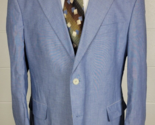 Norm Thompson Mens Light Blue Cotton Sport Coat Jacket 44R - £15.16 GBP